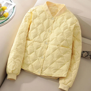Veste matelassée unisexe à fermeture éclair de haute qualité pour vêtements col montant personnalisé pour l'hiver en polyester - Product Image 3