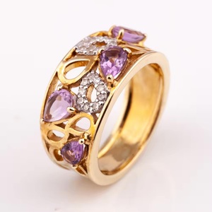 Bague en argent pour femmes de style vintage R-8249 prête à expédier fabriquée en Thaïlande avec la pierre principale en diamant de l'usine Bella - Product Image 4