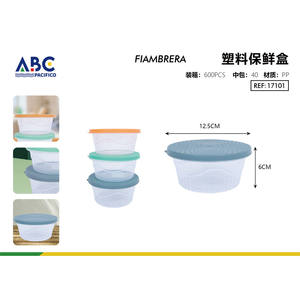 Paquete de 24 contenedores de almacenamiento de alimentos de plástico fresco con tapas coloridas - Product Image 1