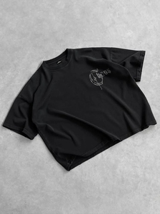 Camisetas Extra Grandes Retro 100% Algodón para Hombre, Impresión de Alta Calidad, Logotipo Personalizado, Ajuste Holgado, Estilo Urbano, Diseños Personalizados, Camiseta de Alta Densidad - Product Image 5