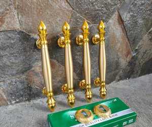 มือจับประตูทองเหลืองเคลือบเงาที่ติดทนนานและมีสไตล์แบบดึงที่มีจำหน่ายในราคาไม่แพง - Product Image 4