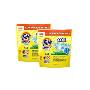 Cápsulas de Lavandería Multiusos Tide Simply Pods, Eliminador de Manchas, Aroma Fresco, Seguro para Telas, 40 Unidades - Product Image 5