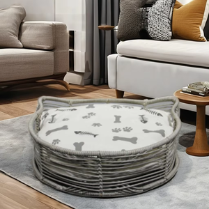 <b>Ready</b> to Ship Luberon Cat Face Cushion Soft Printed on Natural Material for Pet <b>Beds</b> Comfortable Secure Spot on Plastic Pet Cage - Product Image 1