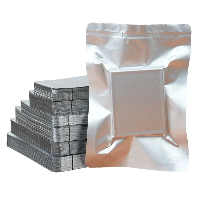 customized pure aluminum foil vacuum bag high temperature resistance food meat storage vacuum packaging bags