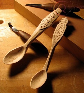 Ensemble de couverts en bois traditionnels et durables, ustensiles artisanaux pour repas écologiques et bio - Product Image 3