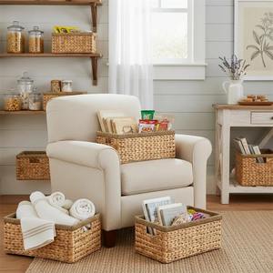 Panier de rangement, lot de 3 paniers, panier de rangement fait à la main, vente en gros, écologique, fabriqué au Vietnam - Product Image 5