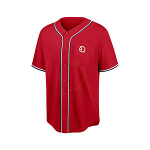 Jersey de béisbol con botones del fabricante pakistaní, ropa deportiva de color sólido - Product Image 3