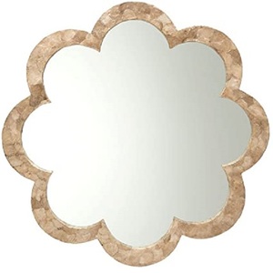 2023 Best Selling Product Brown Bone Inlay Wall Decorative <b>Mirror</b> Living Room Bedroom Hanging <b>Mirror</b> Frame Office <b>Mirror</b> - Product Image 1