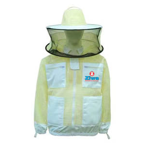 Overol de Trabajo de Apicultura Transpirable de 3 Capas Antialérgico del Fabricante, Chaqueta Ventilada Unisex de Polialgodón con Velo, Colores Personalizados - Product Image 4
