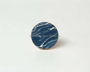 Standard & Stylish Resin and Marble Round <b>Drawer</b> Knob Furniture Handle Luxury Marble Wooden Knob At Affordable Prices - Product Image 2