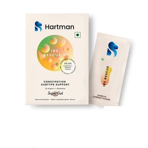 Polvo superintestinal simbiótico IBS Rescue C con B. Longum & L-Glutamina | Clínicamente probado para el estreñimiento y el apoyo a la salud intestinal - Product Image 1