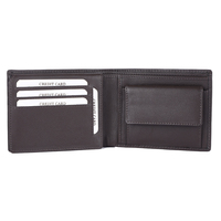 Dompet Kulit Asli Pria Lipat Pendek Tempat Kartu Multi-Fungsi Desain Minimalis Penyimpanan Kartu