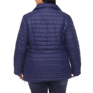 Chaqueta Acolchada Impermeable y Cortavientos con Cierre para Mujer, Talla Grande Personalizada, Chaqueta Bomber de Invierno con Cuello Alto y Transpirable - Product Image 3