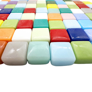 Carreaux de mosaïque en céramique carrés colorés 10x10mm, 200g, 16 couleurs mélangées, modernes, écologiques, résistants à l'eau, finition mate, épaisseur 3,5mm - Product Image 3