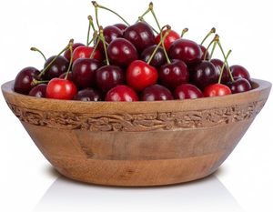 Cuenco de madera indio ecológico para servir, ensaladera de 6x4 pulgadas, personalización disponible, cuenco de madera de mango para servir - Product Image 4