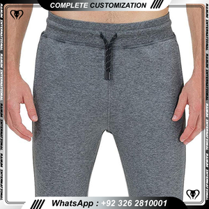 Pantalon de survêtement fuselé de sport pour homme Pantalon de survêtement en coton de couleur personnalisée bon marché Pantalon de survêtement taille moyenne Style décontracté pour la course à pied Lavage foncé - Product Image 6