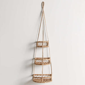 Panier suspendu en rotin pour comptoir de cuisine, rangement de qualité supérieure, fibre tressée, panier à légumes et fruits - Product Image 3