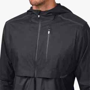 แจ็กเก็ตกันลมมีซิปกันน้ำโพลีเอสเตอร์/ ผ้าฝ้ายแบบกำหนดเองสำหรับผู้ชายเสื้อออกกำลังกายลายพรางฤดูหนาวยิมซิปด้านหน้าครึ่งฤดูใบไม้ผลิ - Product Image 4