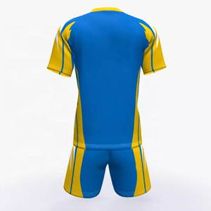 Conjunto de camiseta de fútbol personalizada uniforme de fútbol de manga corta para hombre nombre del equipo número impreso transpirable kit deportivo - Product Image 6