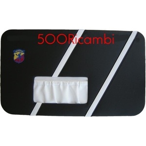 Plaques de porte Abarth FIAT 500 EPOCA COUPLE SPORTY en NOIR/BLANC pour COPPIA PORTA - Product Image 1