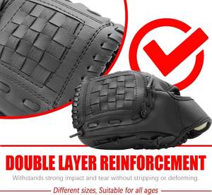 Gants de receveur de baseball, gants de receveur en cuir composite haute performance pour jeunes et adultes, pour lanceurs droitiers - Product Image 4