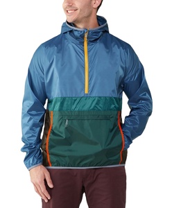 <b>Men's</b> Windbreaker Waterproof <b>Rain</b> <b>Jacket</b> Custom Logo Spring Fashion <b>Lightweight</b> <b>Men</b> Patchwork Hooded Hiking <b>Jacket</b> - Product Image 3