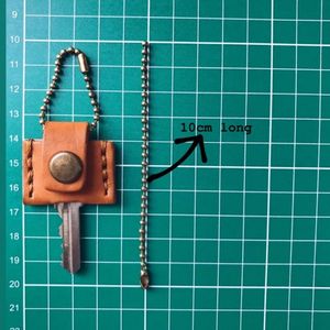 Capuchon et support de clé en cuir de haute qualité, manchon de tête de clé de style vintage avec fermeture à bouton pression sécurisée Organisateur de clé pour moderne - Product Image 3