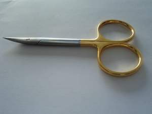 Premium Quality 115 mm Straight & Curved <b>Gum</b> Scissors Stainless Steel Manual Power Basis Instrument For Surgical Use - Product Image 5