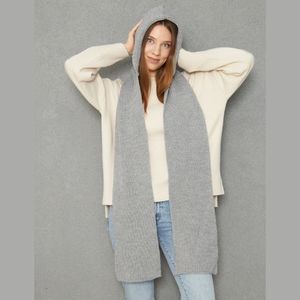 Women's Soft Textured Knitted Hooded <b>Scarf</b> Keeps Warm Stylish and Comfortable Stylish Look Autumn Winter ODM OEM Service - Product Image 1