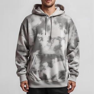 เสื้อฮู้ดดี้ฟอกสีแบบวินเทจ ผ้าฟลีซเนื้อนุ่มทรงโอเวอร์ไซส์ ผลิตจากผ้าฝ้ายอย่างดี รับผลิตแบบ OEM/ODM และติดฉลากสินค้าส่วนตัว - Product Image 6