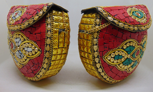 Bolso de mano tipo sobre con forma de caja, marco de metal de latón, Lowellcraft.com, diseño de marca, nuevo, muy vendido, para mujer, cuadrado, de noche - Product Image 2