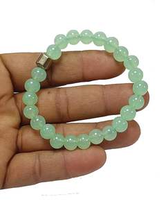 Homme et femme Aventurine verte & Pyrite cube pierre perles rondes Bracelet Maker Stones Style Fashion Jewelry Energy-Giving Gift - Product Image 5