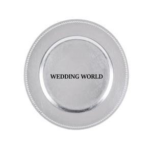 Nouvel arrivage de plaque de chocolat en métal de forme luxueuse plaque de chargeur de maison haute plaque de métal de table décorative de mariage vente populaire - Product Image 2