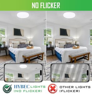 Hybec Nhôm Đa Chức Năng Vòng LED Trần Ánh Sáng Cho Phòng Tắm Phòng Khách & Nhà Bếp Đa Năng Chiếu Sáng Hiện Đại 30W/40W - Product Image 3