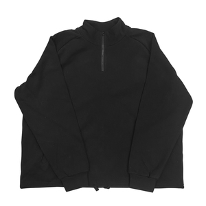 Alta calidad logotipo personalizado 1/4 Zip Heavyweight Hoodies sudadera Unisex recortada orgánica 100% algodón sudadera de gran tamaño - Product Image 3