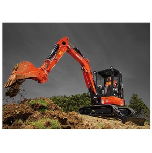 Nouvelle pelle excavatrice Kubota KX033-4, mini-pelle compacte sur chenilles, classe 3,3 tonnes, équipement de construction professionnel - Product Image 5