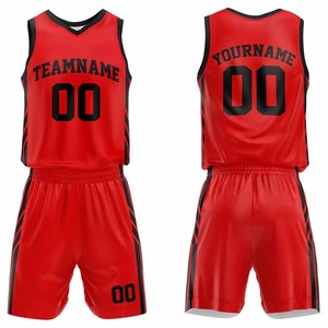 Uniforme de basket-ball numéro de nom d'équipe personnalisé uniforme de basket-ball en maille respirante - Product Image 1