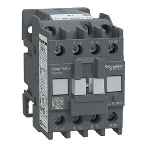 Contattore TVS SCHNEIDER ELECTRIC EasyPact LC1E1810E7 3P(3 NO)-AC-3 440V 18A con Bobina AC 48V - Product Image 1