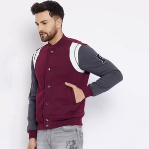 Veste universitaire vintage en laine lourde personnalisée en gros, manches longues, vestes d'université en laine d'hiver nouvelle mode pour hommes, OEM - Product Image 3