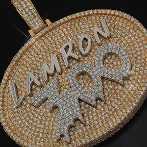 Collier pendentif avec nom personnalisé plaqué or pour cadeau de bijoux personnalisé de luxe unisexe - Product Image 6