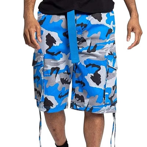 Pantalones cortos cargo con logotipo personalizado para hombre, pantalones cortos cargo bordados a la moda informales con múltiples bolsillos para hombre, ropa de verano de secado rápido - Product Image 6