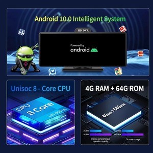 10.26 pollici 4G ADAS Android 13 <span class=keywords><strong>auto</strong></span> DVR GPS navigazione cruscotto fotocamera HD 1080P doppia lente WiFi <span class=keywords><strong>Bluetooth</strong></span> Registrar videoregistratore - Product Image 5