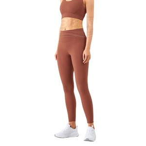 Mujeres& # Conjunto de Yoga de 2 Piezas, Spandex/Poliéster, Transpirable, Cintura Elástica, Sin Mangas, Ropa Deportiva de Alta Calidad, Personalizable - Product Image 1