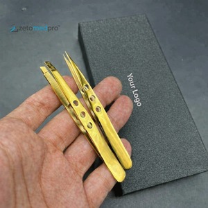 Rainbow Eyebrow Tweezer Scissor Set <b>Brush</b> Pouch 6pcs Professional Durable Stainless Steel Laser Engraved Customizable - Product Image 4