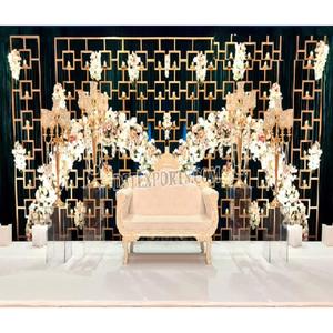 Bougie spéciale lumière mariage toile de fond mur étincelant en forme d'étoile bougie mur nuit scène royale décor toile de fond bougie murs - Product Image 1