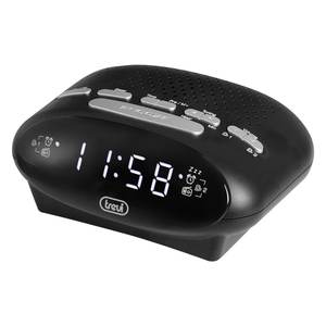 Radio domestique noire RC 821D modèle 0082100 avec fonction veille - Product Image 1