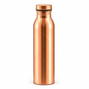 Botella de Agua de Cobre Natural con Patrón de Puntos Verdes, Reutilizable, para Viajes, Bebidas, Estilo Moderno, Botellas de Agua para Oficina - Product Image 2