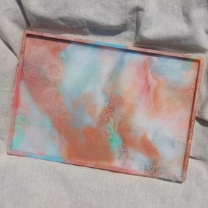 Resin Decorative <b>Tray</b> in Multiple Colors Rectangle Home Decor Resin <b>Tray</b> High Quality - Product Image 6