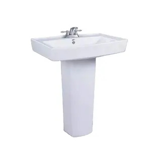 Ceramic Repose Wash Basin With Pedestal for Dining Room and Kitchen Room at Wholesale Price from India