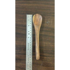 Juego de Cucharas de Madera Natural Premium con Diseño Moderno y Lujoso, Mango Largo Ecológico y Pulido Espejo para Uso en Campamentos, India - Product Image 4